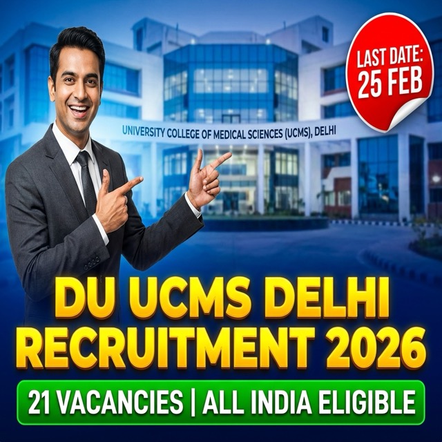 UCMS Delhi Recruitment 2026: 21 Non-Teaching Posts Apply Online